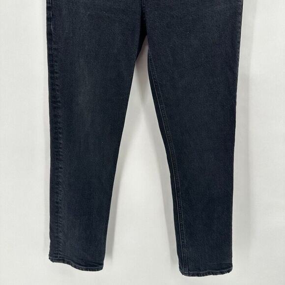 Agolde Riley High Rise Straight Crop Jeans Revolve Size 26 Black Preppy‎ City - Picture 4 of 12